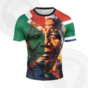 Nelson Mandela The Flame That Never Goes Out Short Sleeve Compression Shirt