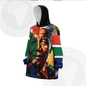 Nelson Mandela The Flame That Never Goes Out Snug Oversized Blanket Hoodie