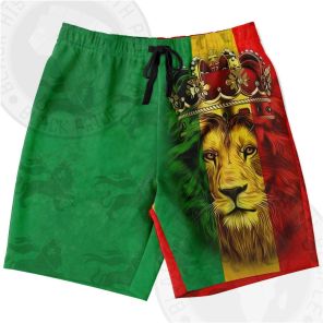 Rasta Lion Of Judah Long Shorts