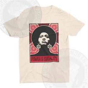 Retro Angela Davis Power And Equality T-shirt