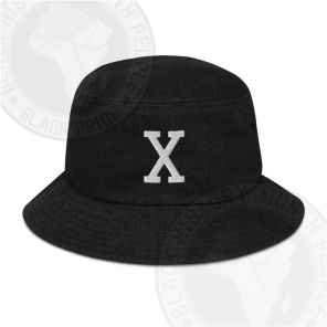 Retro X Denim bucket hat