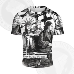 Rosa Parks LIBERTY JUSTICE Comics Short Sleeve Compression Shirt