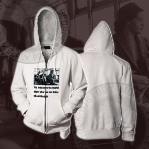 Rosa Parks Must Never Be Fearful Cosplay Zip Up Hoodie