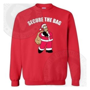 Secure The Bag Black Homer Sweatshirt