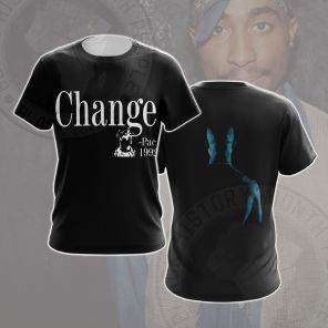 Tupac Changes Black Cosplay T-shirt