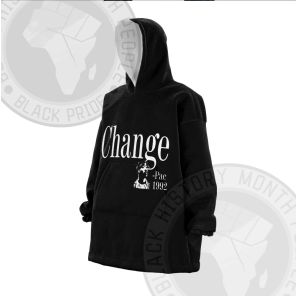 Tupac Changes Black Snug Oversized Blanket Hoodie