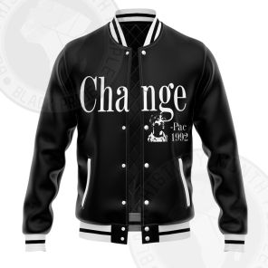 Tupac Changes Black Varsity Jacket