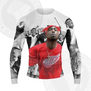 Tupac Shakur All Over Print Long Sleeve Compression Shirt