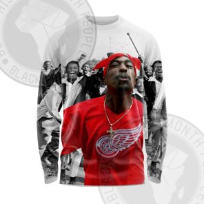 Tupac Shakur All Over Print Long Sleeve Shirt