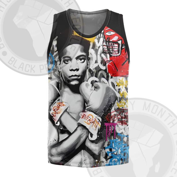 African Americans The Arts Basquiat Graffiti Boxing Basketball Jersey