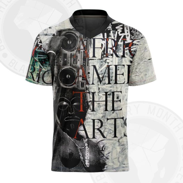 African Americans The Arts Black and White Illustration Football Jersey