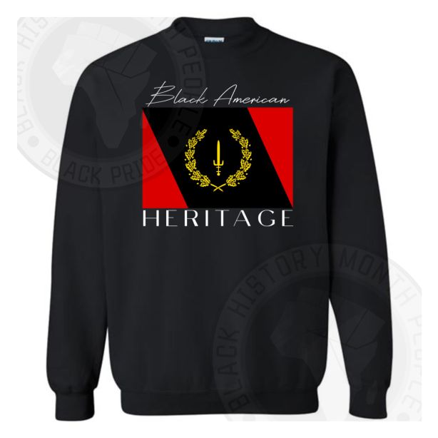 Black American Heritage Flag Sweatshirt