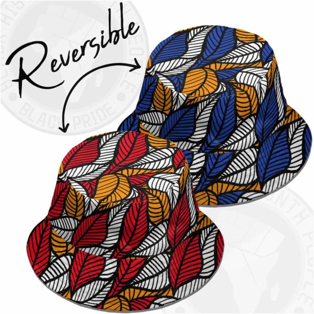 Floral African Patten Reversible Bucket Hat