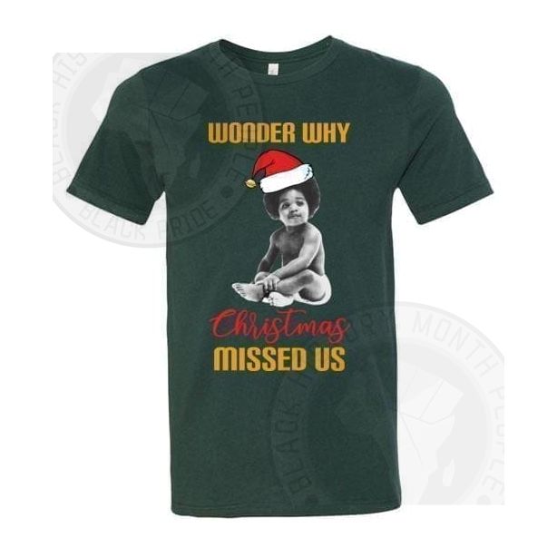 I Wonder Why Christmas Missed Us Baby Big T-shirt