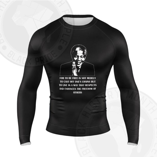 Nelson Mandela Get Rid Of Shackles Long Sleeve Compression Shirt