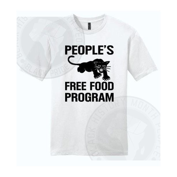 Peoples Free Food Program Black Panther Party T-shirt